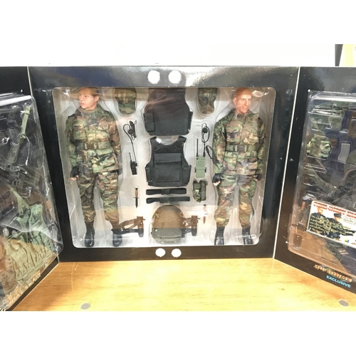 403 - A Boxed Dragons Action Figure set. Navy Seal Team LT. Bruce and John.