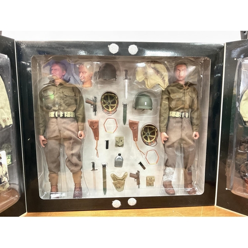 406 - A Boxed Dragon Action Figure Lieutenant and Sarge Set.