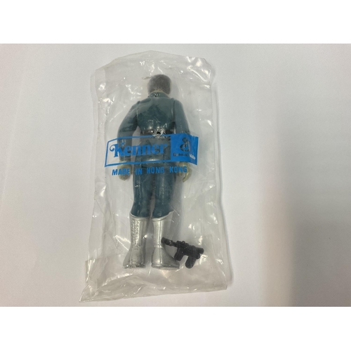 413 - A Vintage Star Wars Snaggletooth in a sealed Kenner Bag. Also in a Perspex case.