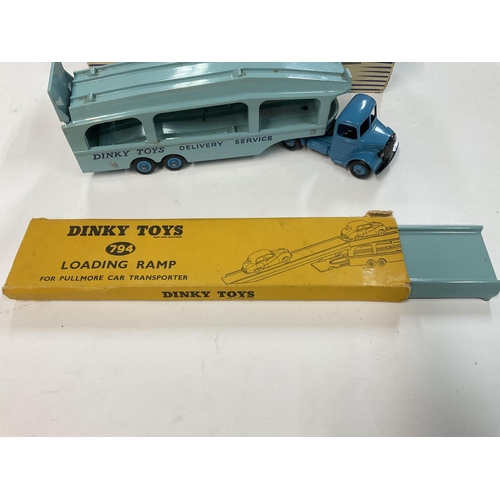 448 - A Boxed Dinky Supertoys Pullmore Car Transporter with Loading Ramp.#982 794.