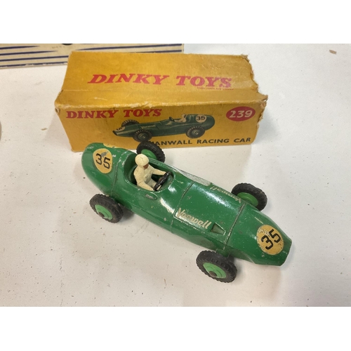 449 - A Boxed Dinky Recovery Truck #661 and a Collection of Boxed Dinky And Corgi Cars. Boxes are worn.