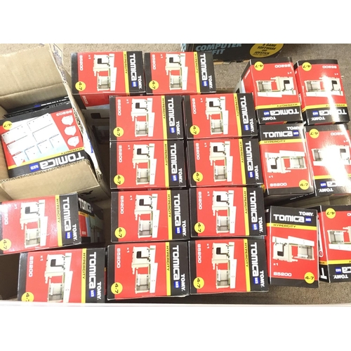 457 - 3 Boxes Containing boxed Tomy Tomica Railway Accessories (3).