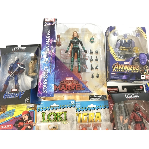 468 - A Collection of Various Carded and Boxed Marvel Figures.