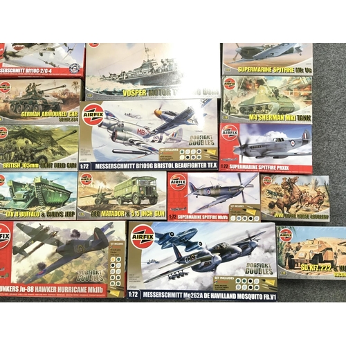 485 - A Box Containing a Collection of Airfix Model Kits.