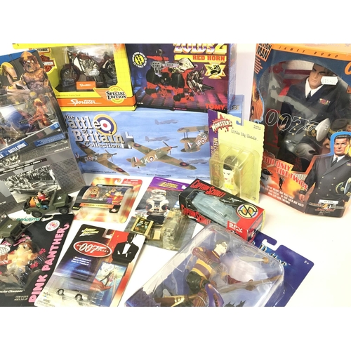 505 - A Box Containing a Collection of Various boxed Toys Including Action Man. Zoids. Star Wars. Harry Po... 