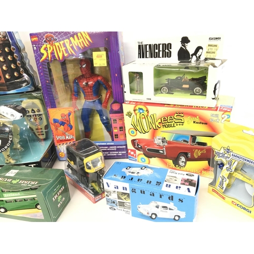 507 - A Collection of Various Boxed Toys Including Spider-Man. Trackside. Robo Pet and Various Diecast.