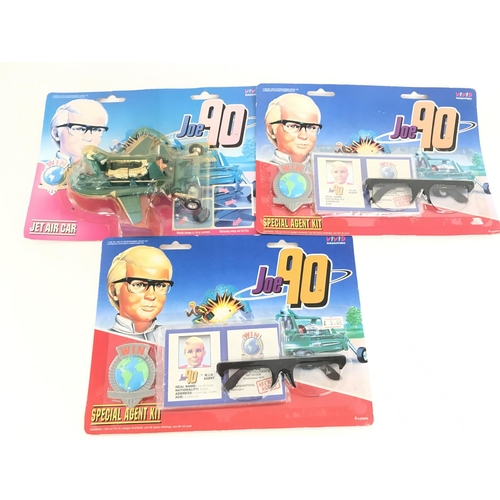 51 - 3 X Vivid Imaginations Carded Joe 90 Sets. including a Jet Air Car and 2 x Special Agent Kits.