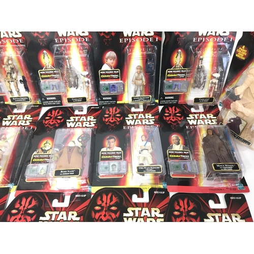 522 - A Collection of Star Wars Episode 1 Carded Figures.