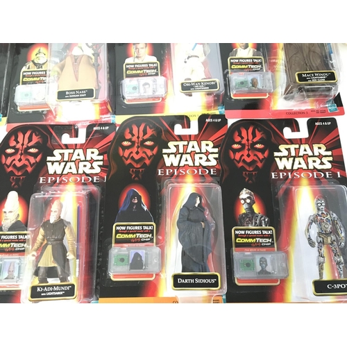 522 - A Collection of Star Wars Episode 1 Carded Figures.