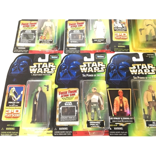 523 - A Collection of Star Wars Power Of the Force Figures.