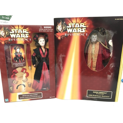 526 - A Collection of Star Wars Episode 1 12 inch Figures. (5)