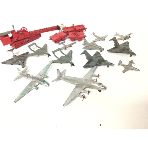 532 - A Collection of Playworn Dinky Aircraft.