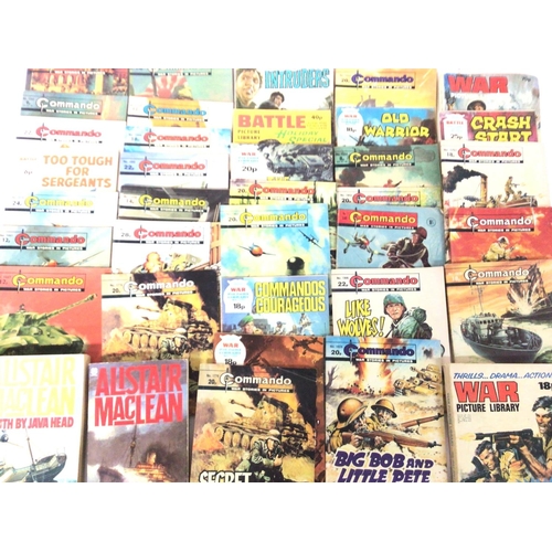 536 - A Box Containing a Collection of Commando Comics. No reserve.