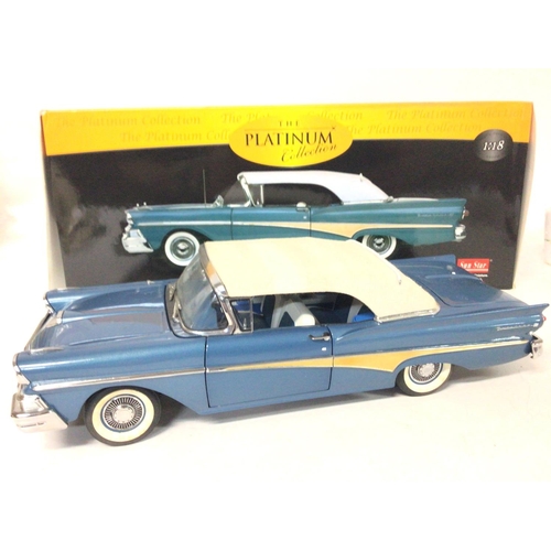 549 - A Boxed Sun Star 1958 Ford Failane 500 Closed Convertible.