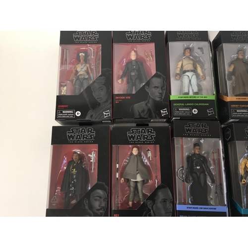 57 - A collection of various Star Wars black series figures.
