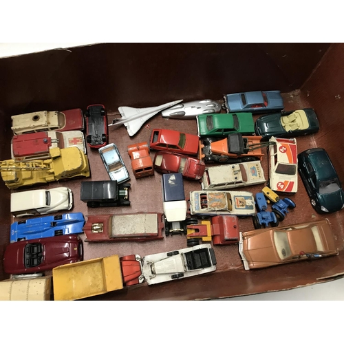 573 - Collection of various playworn model vehicles including monkeymobile by corgi and others NO RESEREVE