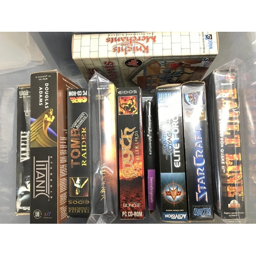 579 - A Box Containing Big Boxed P.C. Games