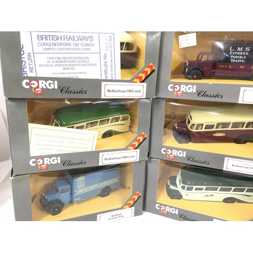 592 - A Collection of Boxed Corgi Classic Buses. NO RESEREVE