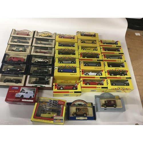 623 - Collection of 35 boxed dicast model cars from the Days Gone sieries and the Shell Classic Sports car... 