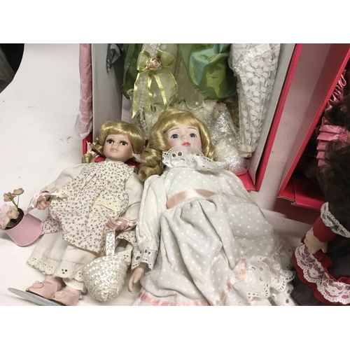 625 - Collection of six porcelain dolls (3) NO RESEREVE