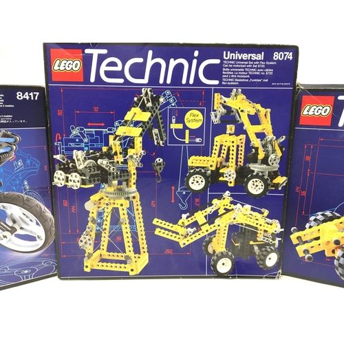 642 - 3 X Boxed Lego Technics #s 8417.8074 and 8840.