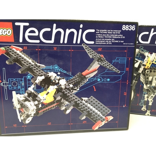 644 - 3 X Boxed Lego Technic Sets. #S 8836. 8838 and 8064.