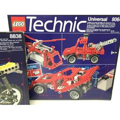 644 - 3 X Boxed Lego Technic Sets. #S 8836. 8838 and 8064.