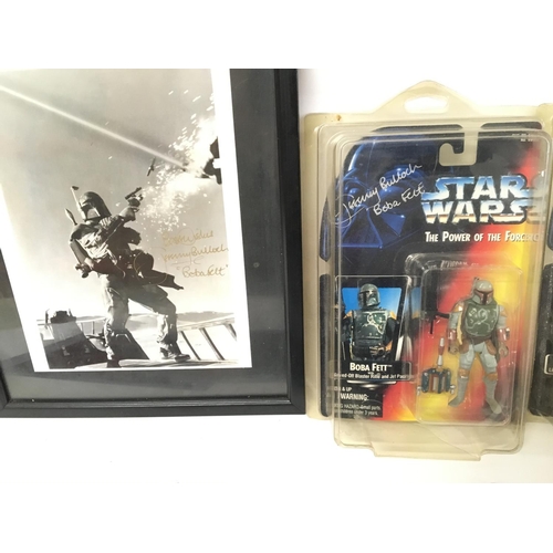 666 - A Collection of Star Wars Autographs including Kenner Baker and Jeremy Bulloch.