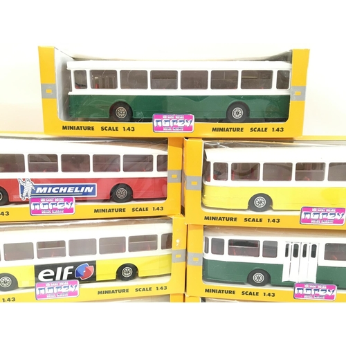 680 - A Collection of Norev 1:43 Scale Buses. Boxed.