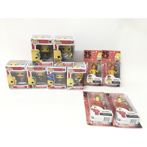 69 - Simpsons pop figures and other figures.