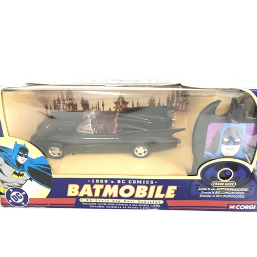 72 - A Boxed Mattel Batman Hyper-Jet and a Corgi 1960s Batmobile 1:24 Scale.(2).