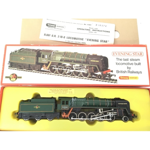 726 - A Boxed Tri-Ang 00 Gauge B.R. 2-10-0Locomotive Evening Star. #R.861.