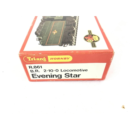 726 - A Boxed Tri-Ang 00 Gauge B.R. 2-10-0Locomotive Evening Star. #R.861.