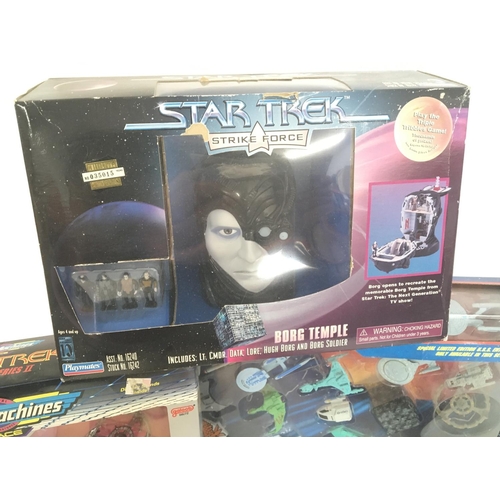 78 - A Collection of Boxed Star Trek Micro Machines and DVDs.