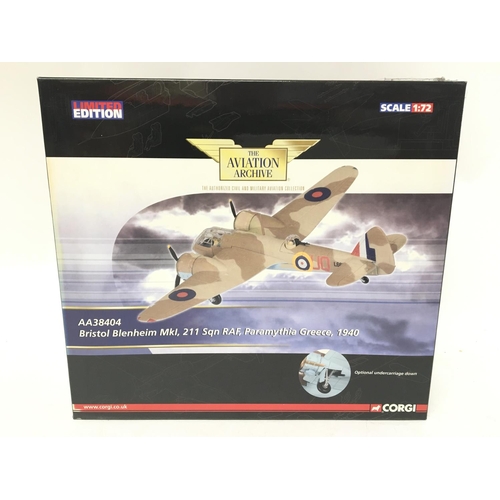 786 - A Boxed Corgi Aviation Archive 1:72 Scale Bristol Blenheim #AA38404. Limited Edition.