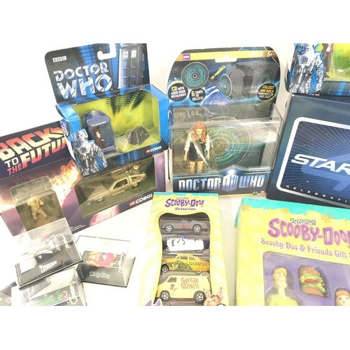 81 - A Collection of Boxed Toys including Star Trek. Doctor Who. Scooby-Doo. Star Wars. Back to The Futur... 
