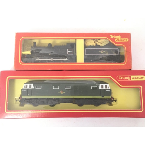 821 - A Boxed Tri-Ang Hymenoptera B-B Diesel Locomotive #R.758. And a BR 3F Loco 0-6-0 #251.