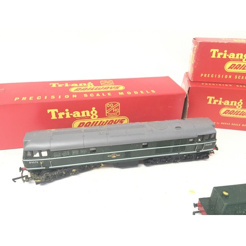 824 - A Boxed Tri-Ang AIA-AIA Diesel Electric Loco #R.357. A Co-Co EM2 Electric Loco #R351. A Diesel Locom... 