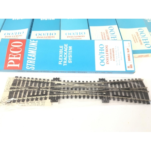 828 - Box Containing a Large Collection Of Boxed Peco Streamline 00 Gauge Track. All Boxed.