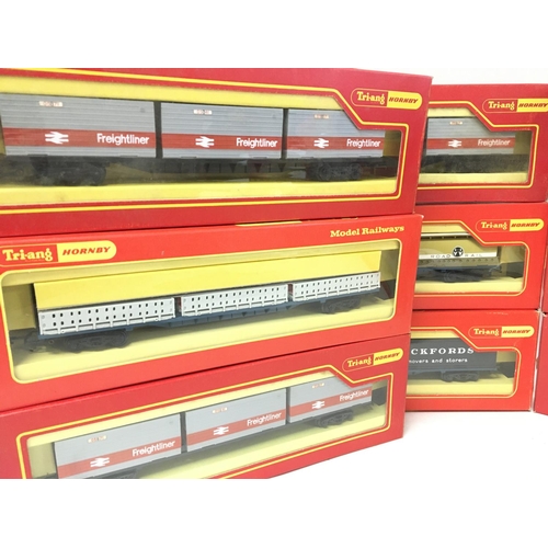 838 - A Collection of 00 Gauge Tri-Ang. Hornby Boxed Freight Wagons.(2).