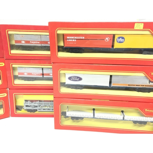 838 - A Collection of 00 Gauge Tri-Ang. Hornby Boxed Freight Wagons.(2).