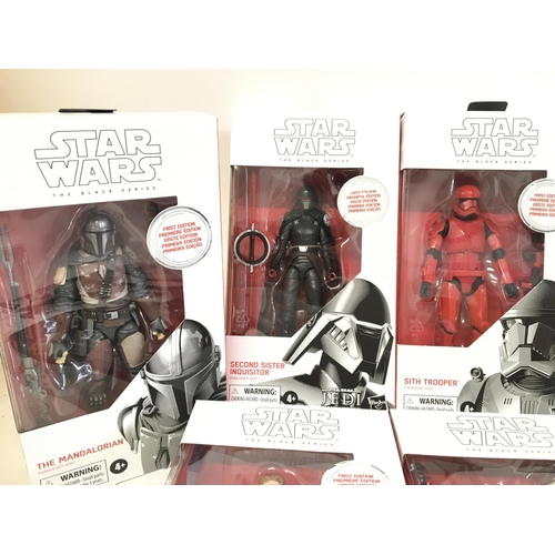 856 - A Box Containing a Collection of Boxed Star Wars Black Series Figures.