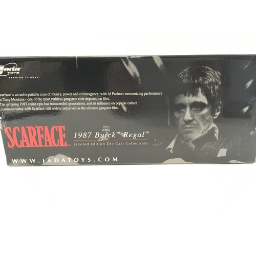 868 - A Boxed Jada Toys Scarface 1987 Buick Regal. 1:18 Scale.