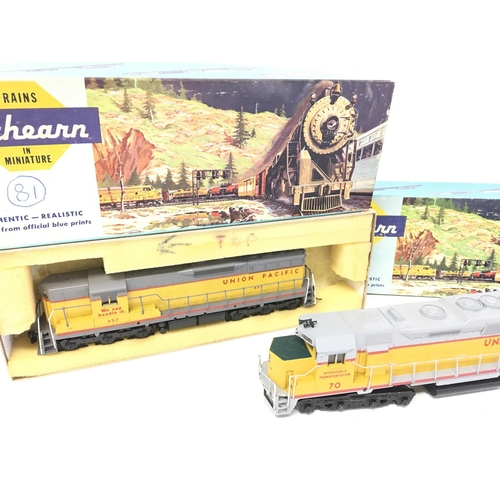 878 - 3 X Athearn Ho Gauge Locomotives all Union Pacific.