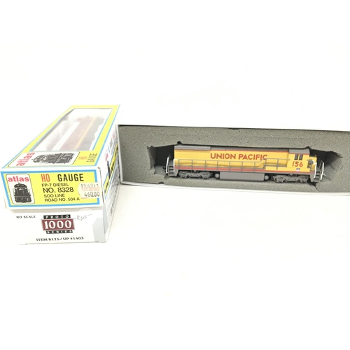 896 - 3 X Boxed HO Gauge Locomotives including Atlas. Bachmann and Proto 1000.