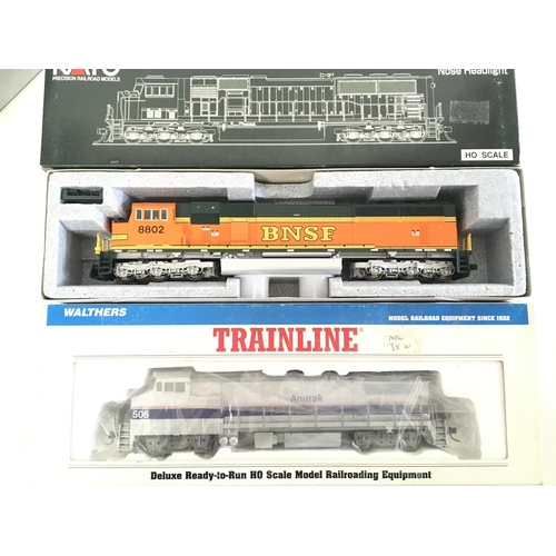 898 - 4 X Boxed HO Gauge Locomotives including Kato. Trainline. Bachmann. Boxed.