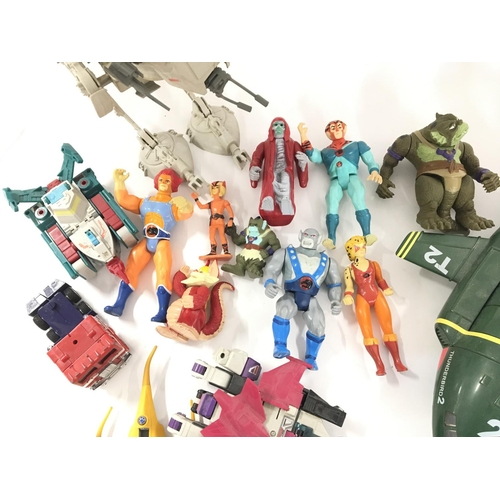 91 - A Collection of Vintage Thunder Cats. Transformers. Star Wars Etc.