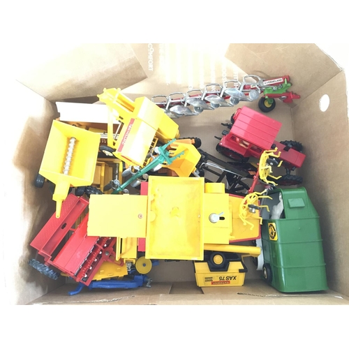 915 - A Box Containing a Collection of Britains Farming Vehicles.