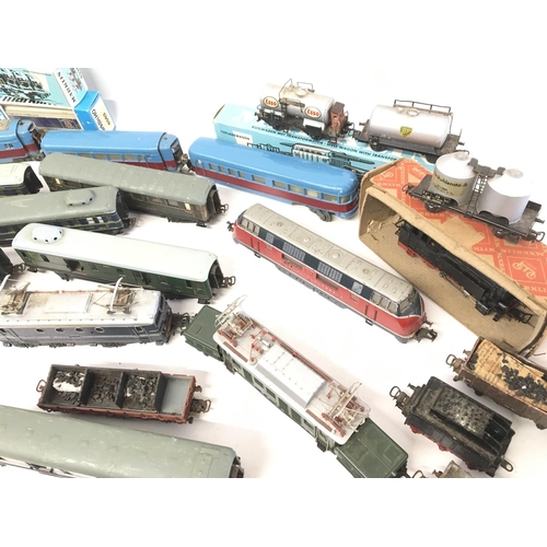 920 - A Lage Collection of Marklin 00 Gauge 3-Rail Locos and Wagons. Some Boxed.