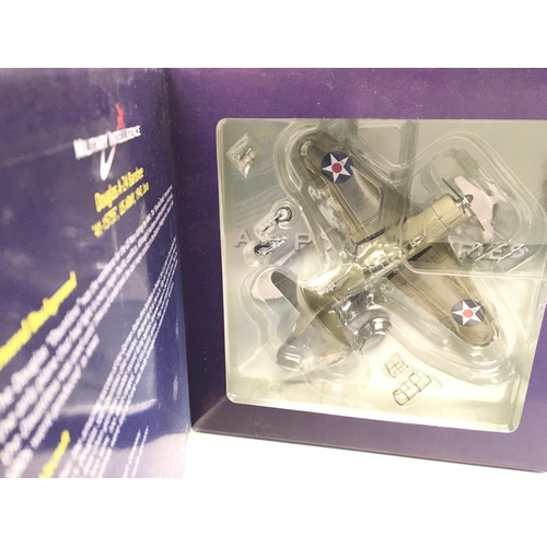 922 - 4 X Boxed Hobbymaster 1:72 Scale Aircraft. A SB2C #HA2201. A Douglas A-24 Banshee. #HA0164 A Nakajim... 